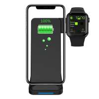 2 in1 Wireless Charger Dual Charging Units For smartwatch wireless charging stand