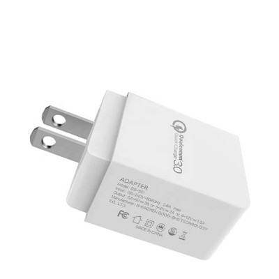 Quick Charge  US Plug single Port QC 3.0 Fast Charger Wall Charger for Mobile Phone and Tablets