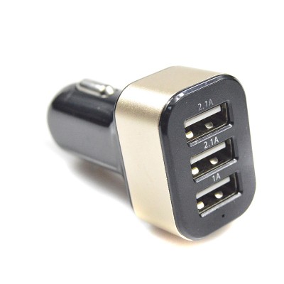 Dual USB port car charger 5V 1A/2.4A, multi port usb car charger Charging for smart phones