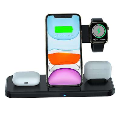 New Arrival 3 in 1 wireless charger stand oem fast 15w qi wireless charger